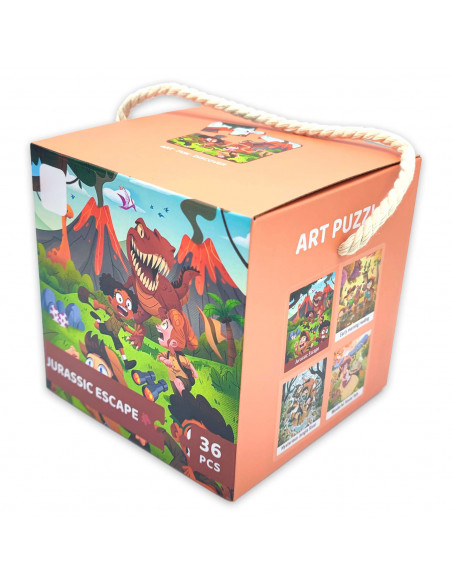 Tradineur - Puzzle infantil de 36 piezas, rompecabezas clásico para niños - 340 x 340 mm - Puzzle a partir de 3 años - Juego edu