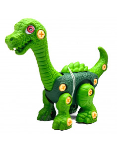 Tradineur - Dinosaurios para ensamblar con destornillador incluido - Juguetes infantiles - 16 x 6 x 16 cm - Modelo Surtido