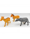Tradineur - Animal de granja de juguete, figura de pvc para niños, miniatura realista, simulación, coleccionismo, regalo, decora