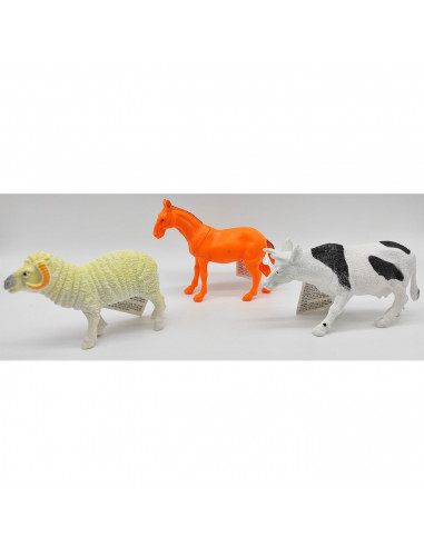 Tradineur - Animal de granja de juguete, figura de pvc para niños, miniatura realista, simulación, coleccionismo, regalo, decora