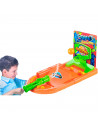 Tradineur - Juego de baloncesto con disparador en mesa - Fabricado en plástico - Ideal para competir con familiares y amigos - 1