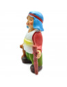 Tradineur - Figura de pastor con perro para Belén - Estilo naïf - Marmolina - Adorno divertido para nacimiento, Navidad, decorac