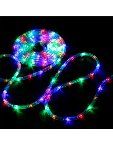 Tradineur - Manguera, tira LED, tubo de luces para interior y exterior, decoración e iluminación de Navidad, bodas, fiestas, jar