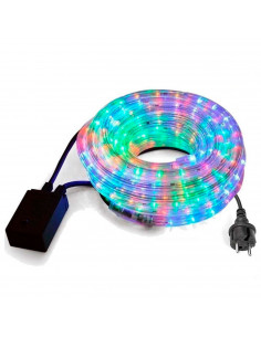 Tradineur - Manguera de luces LED, tira, tubo de luz para interior y exterior, decoración e iluminación de Navidad, bodas, fiest