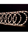 Tradineur - Manguera luces LED, tubo, tira de luz para interior y exterior, decoración e iluminación de Navidad, bodas, fiestas,
