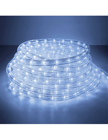 Tradineur - Manguera LED, tubo, tira con luces para interior y exterior, decoración e iluminación de Navidad, bodas, fiestas, ja