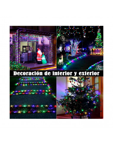 Tradineur - Manguera LED, tira, tubo con luces para interior y exterior, decoración e iluminación de Navidad, bodas, fiestas, ja