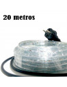 Tradineur - Manguera LED, tira, tubo con luces para interior y exterior, decoración e iluminación de Navidad, bodas, fiestas, ja