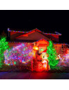 Tradineur - Manguera LED, tira, tubo con luces, interior y exterior, decoración e iluminación de Navidad, bodas, fiestas, jardín