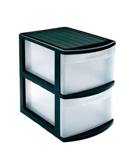 Plastic Forte - Cajonera támesis base blanco 2 cajones de color surtido 41 x 28 x 39 cm, Cajonera plástico 2 cajones sin ruedas Plastic Forte - Cajonera támesis base blanco 2 cajones de color surtido 41 x 28 x 39 cm, Cajonera plástico 2 cajones sin ruedas