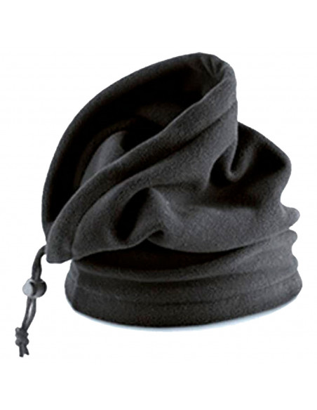 Tradineur - Braga para cuello de 100% poliéster - Incluye cuerda - Ropa para otoño e invierno - Apto para adultos - Color Negro