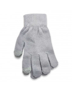 Tradineur - Guantes cortos de punto - 20 cm - Tela acrílica suave y cálida - Accesorios para otoño e invierno - Diseño Aleatorio