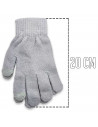 Tradineur - Guantes cortos de punto - 20 cm - Tela acrílica suave y cálida - Accesorios para otoño e invierno - Diseño Aleatorio