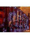 Tradineur - Tira de 360 luces para navidad LEDs a pilas - Apto para interiores y exteriores - Función de luz foja e intermitente