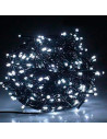 Tradineur - Tira de 240 luces navideñas LEDs - Apto para interiores y exteriores - Función de luz foja e intermitente - 19 Metro