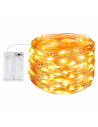 Tradineur - Alambre de 20 luces navideñas para botella LEDs - Apto solo para interior - Función de luz foja e intermitente - 2 M