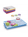 Tradineur - Escurridor rectangular de plástico con bandeja anti goteo 40 x 27 x 3 cm, escurreplatos, vasos, cubiertos, soporte,