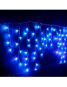 Tradineur - Cortina de 162 luces decoraticas LEDs - Apto para interiores y exteriores - Función de luz foja e intermitente - Col