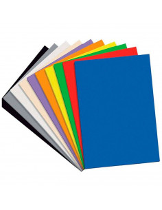 Tradineur - Pack de 10 láminas de goma eva de colores, 1/2 mm de grosor, lavable y moldeable, manualidades, DIY, proyectos escol