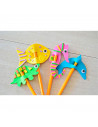 Tradineur - Pack de 10 láminas de goma eva de colores, 1/2 mm de grosor, lavable y moldeable, manualidades, DIY, proyectos escol