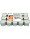 Tradineur - Pack de 30 velas de té sin perfume, tealights sin olor, tiempo de combustión: 4 horas, decoración, ambientación del