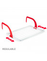 Tradineur - Tendedero plegable de resina para radiador - 3 metros de tendido - Fabricado en España - Soporte para tender ropa (B