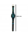 Tradineur - Reloj de pulsera digital, estilo deportivo, resistente al agua, correa de goma, maquinaria japonesa, diseñado en Eur