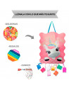 Tradineur - Piñata de unicornio, feliz cumpleaños, cartón, rellenar con golosinas, chuches, decoración infantil para fiestas, ni