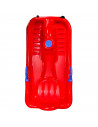 Tradineur - Trineo de nieve infantil sin volante, plástico, deslizador, tabla de descenso para niños con cuerda, deportes de inv