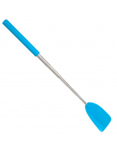 Tradineur - Calzador retráctil de acero inoxidable y plástico, mango largo, telescópico, personas mayores, extensible de 26 a 73