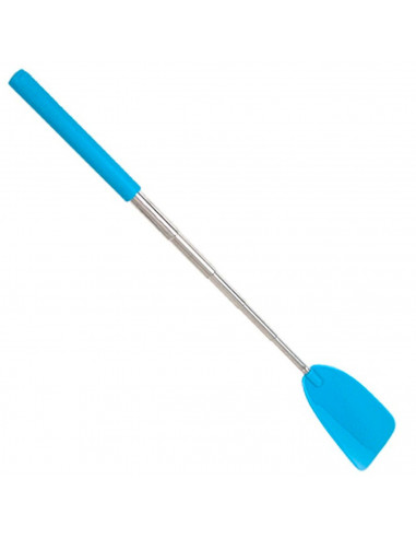 Tradineur - Calzador retráctil de acero inoxidable y plástico, mango largo, telescópico, personas mayores, extensible de 26 a 73