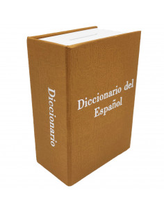 Tradineur - Caja de caudales con forma de diccionario, metal y plástico, incluye 2 llaves, recipiente seguro para dinero, joyas,