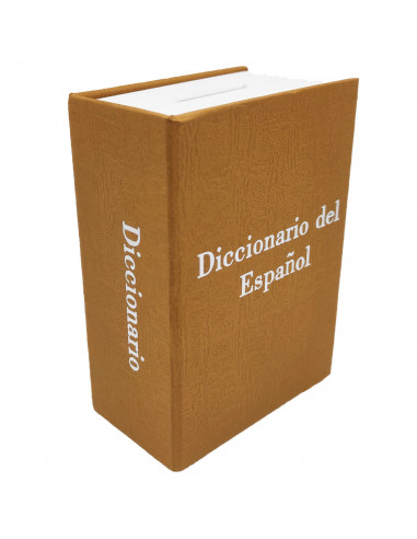 Tradineur - Caja de caudales con forma de diccionario, metal y plástico, incluye 2 llaves, recipiente seguro para dinero, joyas,