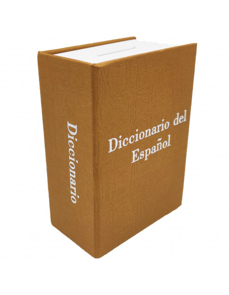 Tradineur - Caja de caudales con forma de diccionario, metal y plástico, incluye 2 llaves, recipiente seguro para dinero, joyas,