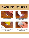 Tradineur - Masilla para madera, pasta de relleno tapagrietas, lista para usar, reparación de fisuras, agujeros en muebles, uso