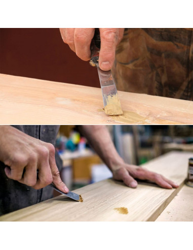 Tradineur - Masilla de relleno, pasta tapagrietas para madera, lista para usar, reparación de fisuras, agujeros en muebles, uso