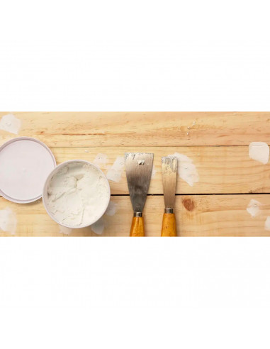 Tradineur - Masilla de relleno para madera, pasta para tapar grietas, lista para usar, reparación de fisuras, agujeros en mueble