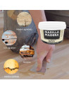Tradineur - Masilla de relleno para madera, tapagrietas, pasta lista para usar, reparación de fisuras, agujeros en muebles, uso