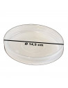 Tradineur - Plato transparente de plástico para maceta, bandeja, platillo redondo para tiesto de interior, exterior, jardín, ter