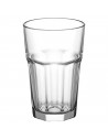 Tradineur - Set de 6 vasos altos de cristal "Aras", clásicos, base gruesa, resistentes, aptos para lavavajillas, refrescos, agua