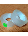 Tradineur - Pack de 2 rollos de celo, cinta adhesiva transparente, reparación, sellado, uso general en oficina, colegio, hogar,