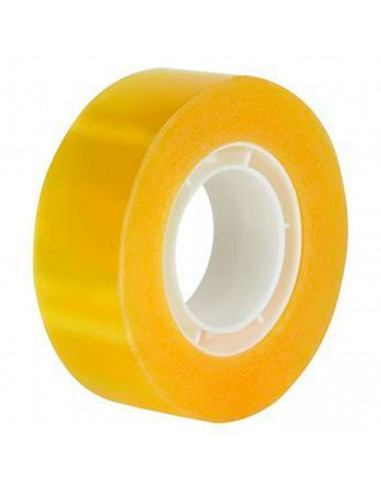 Tradineur - Rollo de celo, cinta adhesiva amarilla transparente, reparación, sellado, uso general en oficina, colegio, hogar, 33