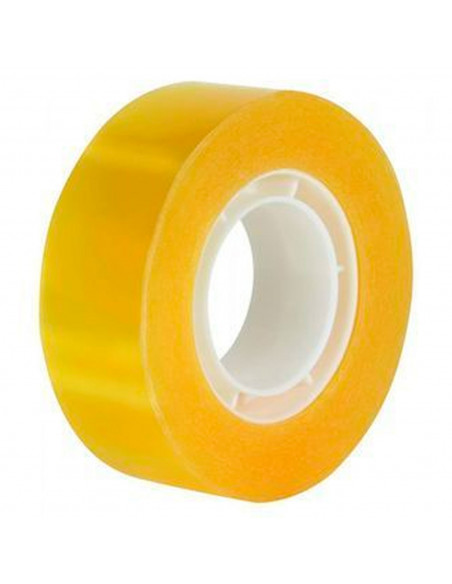 Tradineur - Rollo de celo, cinta adhesiva amarilla transparente, reparación, sellado, uso general en oficina, colegio, hogar, 33 Tradineur - Rollo de celo, cinta adhesiva amarilla transparente, reparación, sellado, uso general en oficina, colegio, hogar, 33