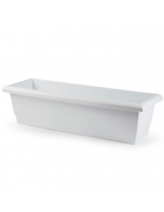Tradineur - Jardinera de plástico sin plato, tiesto, macetero de polipropileno, recipiente para plantas, flores, balcón, terraza