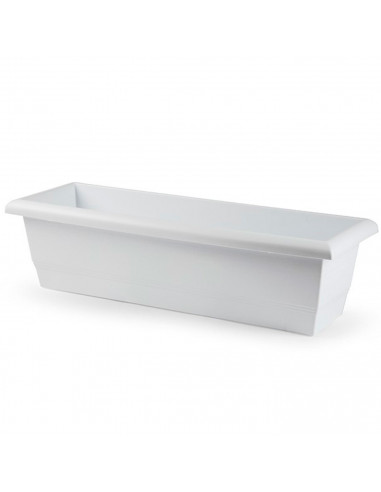 Tradineur - Jardinera de plástico sin plato, tiesto, macetero de polipropileno, recipiente para plantas, flores, balcón, terraza