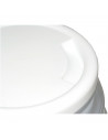 Tradineur - Cubo plegable con asa, polipropileno y caucho, ahorro de espacio, labores de limpieza, lavado, hogar (Blanco y gris