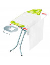 Tradineur - Tabla de planchar 2 en 1, 100% algodón, altura ajustable, soporte para plancha y patas metálicas antideslizantes, 12