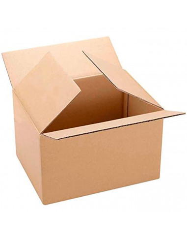 Tradineur - Caja de cartón embalaje, mudanzas, cartón reforzado y resistente, plegable y reutilizable, envío paquetes, almacenaj