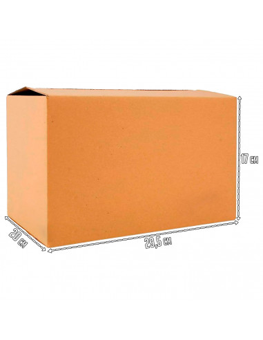 Tradineur - Caja de cartón embalaje, mudanzas, cartón reforzado y resistente, plegable y reutilizable, envío paquetes, almacenaj