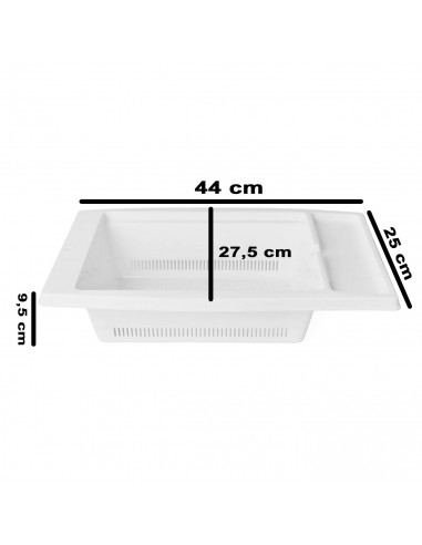 Tradineur - Escurreplatos para fregadero, plástico, escurridor, cesta de secado para escurrir vaijlla, verduras, frutas, cocina